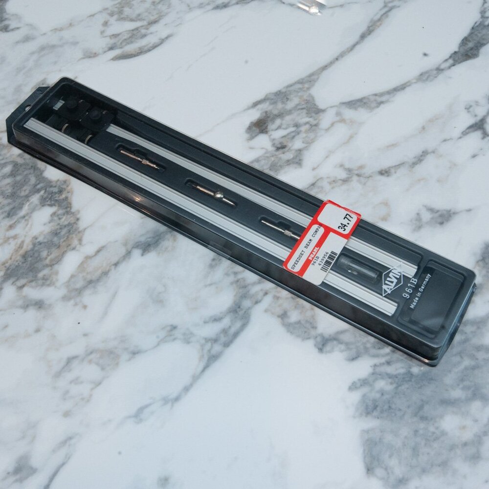 ALVIN 961B Speedset Beam Compass